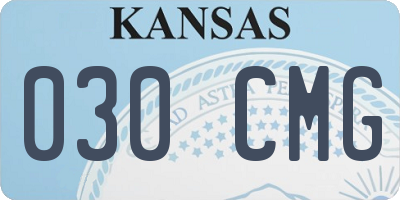 KS license plate 030CMG