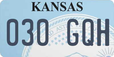 KS license plate 030GQH