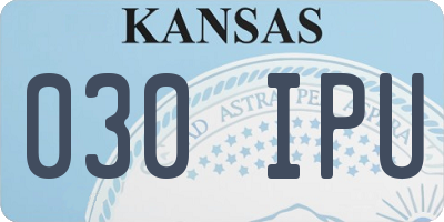 KS license plate 030IPU
