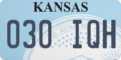 KS license plate 030IQH