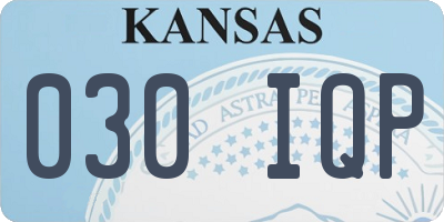 KS license plate 030IQP