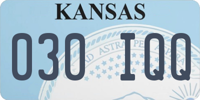 KS license plate 030IQQ
