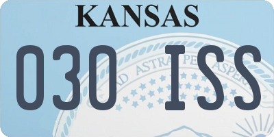 KS license plate 030ISS