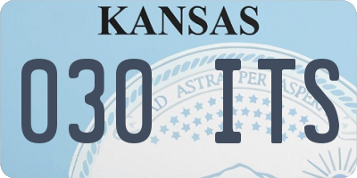 KS license plate 030ITS