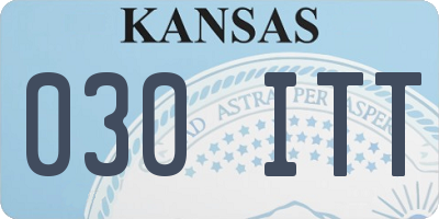 KS license plate 030ITT