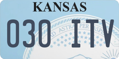 KS license plate 030ITV