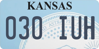 KS license plate 030IUH