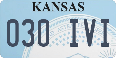 KS license plate 030IVI