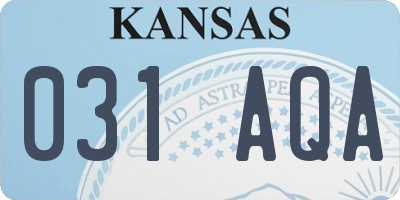 KS license plate 031AQA