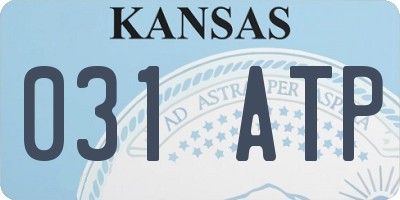 KS license plate 031ATP