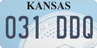 KS license plate 031DDQ