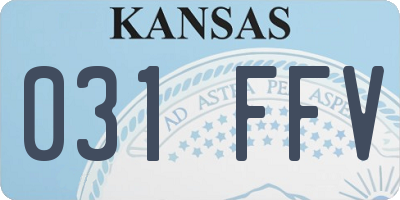 KS license plate 031FFV