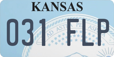 KS license plate 031FLP