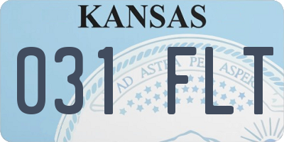 KS license plate 031FLT
