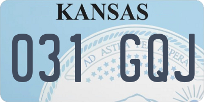 KS license plate 031GQJ