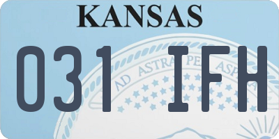KS license plate 031IFH