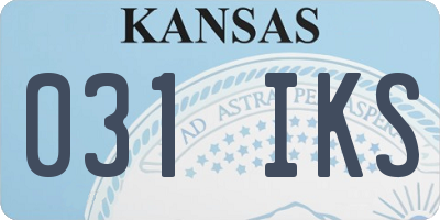 KS license plate 031IKS