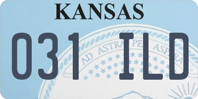 KS license plate 031ILD
