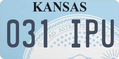 KS license plate 031IPU