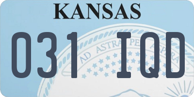 KS license plate 031IQD