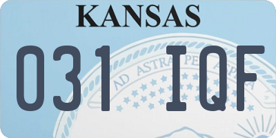 KS license plate 031IQF