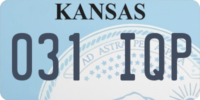 KS license plate 031IQP