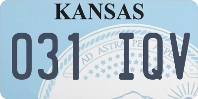 KS license plate 031IQV