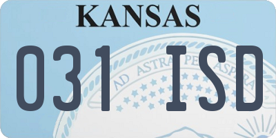 KS license plate 031ISD