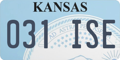 KS license plate 031ISE