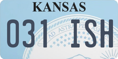 KS license plate 031ISH
