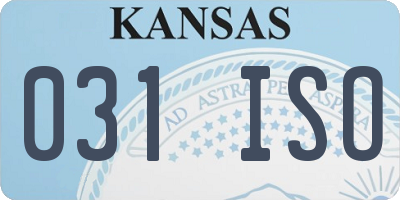 KS license plate 031ISO