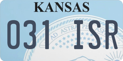 KS license plate 031ISR