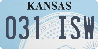KS license plate 031ISW