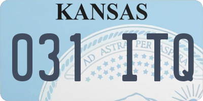KS license plate 031ITQ