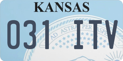 KS license plate 031ITV