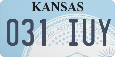 KS license plate 031IUY