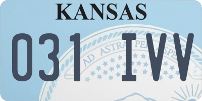 KS license plate 031IVV