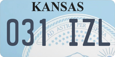 KS license plate 031IZL