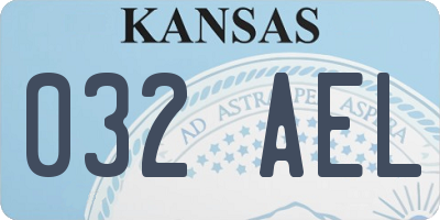 KS license plate 032AEL