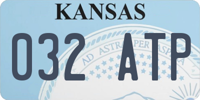 KS license plate 032ATP
