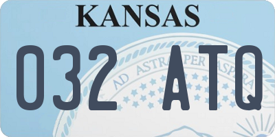 KS license plate 032ATQ
