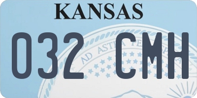 KS license plate 032CMH