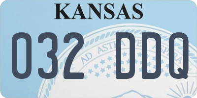 KS license plate 032DDQ