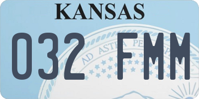 KS license plate 032FMM