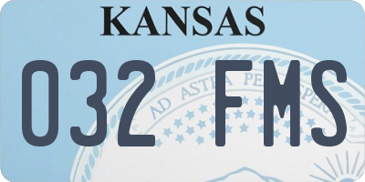 KS license plate 032FMS