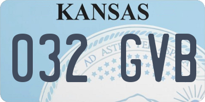KS license plate 032GVB