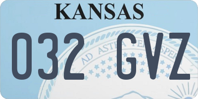 KS license plate 032GVZ