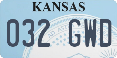 KS license plate 032GWD