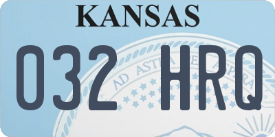 KS license plate 032HRQ