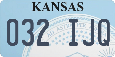 KS license plate 032IJQ